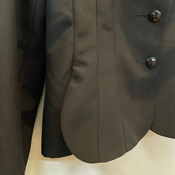 Neiman Marcus Designer Evening Jacket Blazer | Black Tailored, Womens 10, $795 - Picture 8 of 11